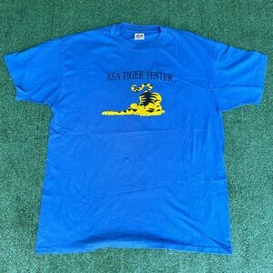 Vintage Military ASA Tiger Tester Tee Shirt Size XL